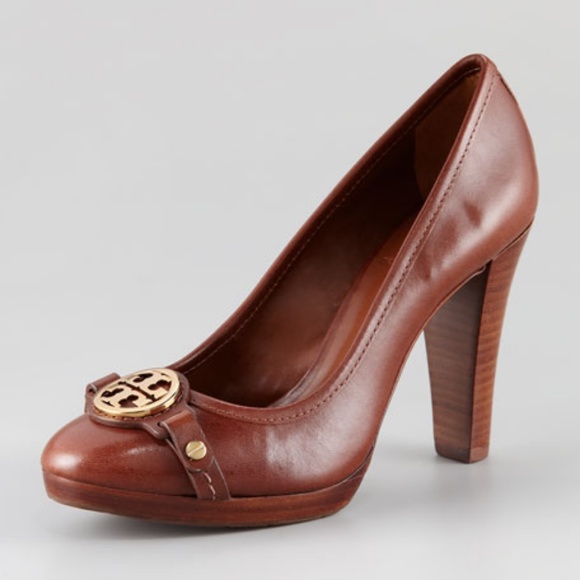 tory burch brown heels
